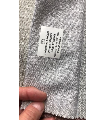 Cortina - LINOSO Niebla con riel manual